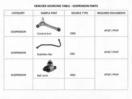 OEM and OES sourcing teams