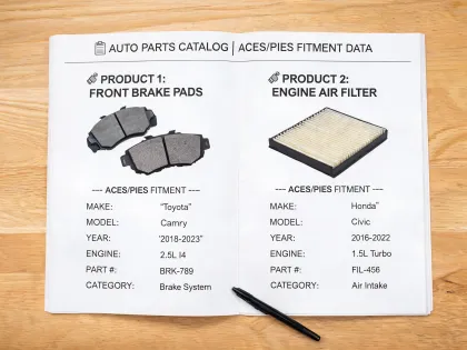 E-commerce auto parts catalogs